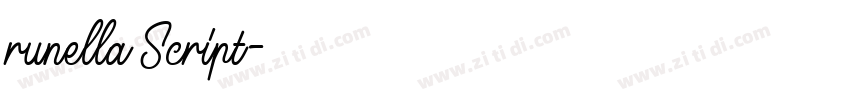 runella Script字体转换 runella Script字体转换